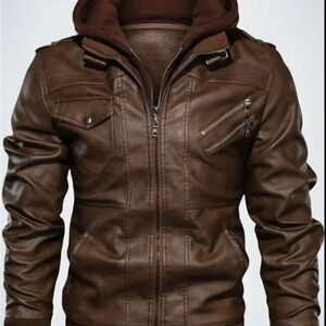 Men's Brown Leather Jacket